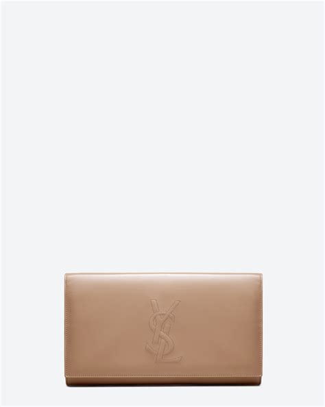 ysl clutch beige|ysl clutch and evening.